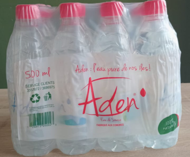 Pakiti ya maji ya madini ya Aden 500 ml