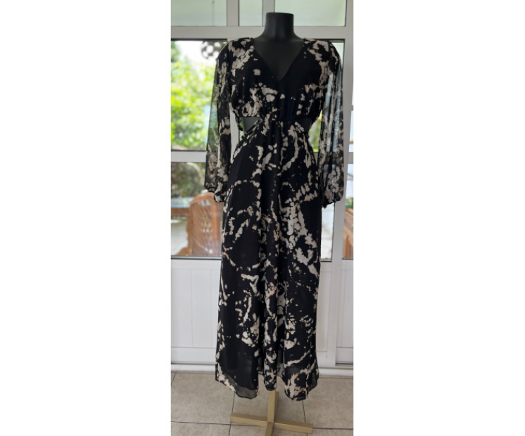 Robe imprimée et ajourée Zara